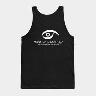 WE C Hope White Logo Tank Top